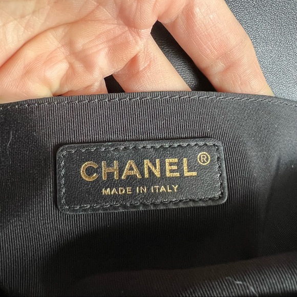 SOLD Chanel Chevron Medium Boy Bag - Picture 11 of 12